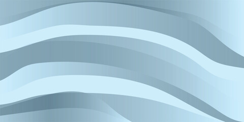 Abstract green curve waves background isolated on white and is the edge of the picture, Panoramic banner background with copy space. Colorful geometric background. 