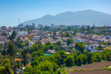 Aerial view on the city Arequipa, Peru