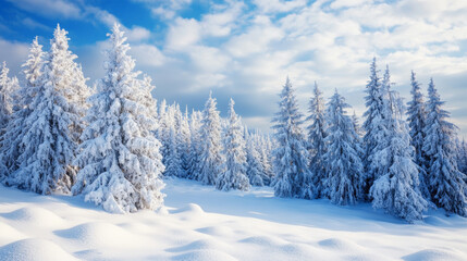 Naklejka premium A Winter Wonderland of Beauty and Adventure.