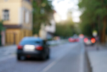 blurred motion car fuzzy abstraction street outdoor day unfocused urban environment space background concept