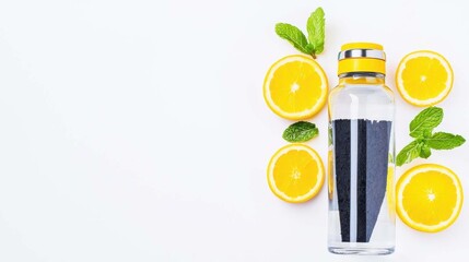Detox water and activated charcoal a healing lifestyle for metabolism boost