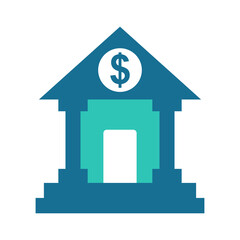 Bank office symbol. Economic and financial concept