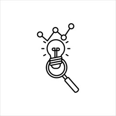 hypothesis icon. Vector illustration for web design, isolated on white background.