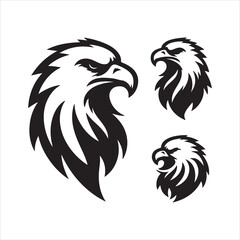 Eagle head vector