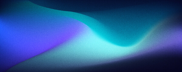 Rough and noisy textured blue gradient background for cover, background, header, etc.