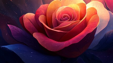 A beautiful rose, Close up.