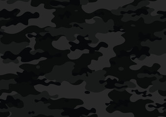 
modern camouflage dark gray pattern, seamless vector texture, fashion urban design