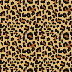 modern leopard pattern, seamless print on textile, wild cat design on textile
