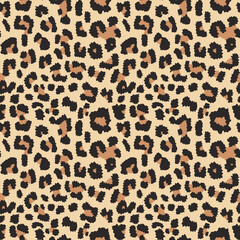 
animal leopard print, modern fashion wild cat design, seamless pattern with leopard spots