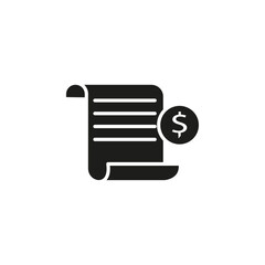 Billing icon Symbol mark in Outline style