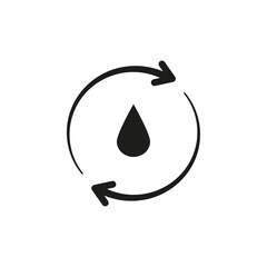 Blood flow icon Symbol mark in Outline style