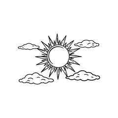 sun vector art and illustration