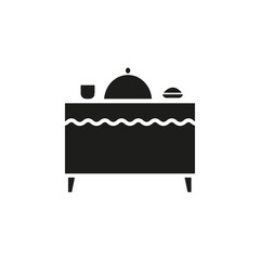 Catering buffet icon Symbol mark in Outline style