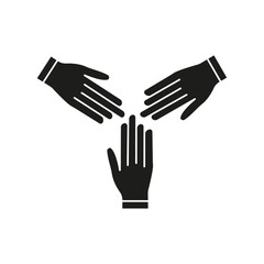 Obraz premium Collaborative icon Symbol mark in Outline style
