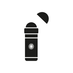 Deodorant roll on icon Symbol mark in Outline style