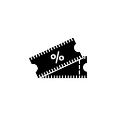 Discount voucher icon Symbol mark in Outline style