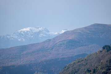 mountains and clouds