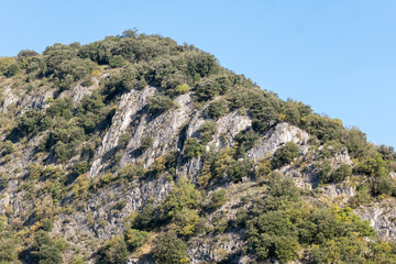 landscape with blue sky