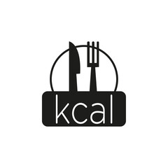 Kcal icon Symbol mark in Outline style