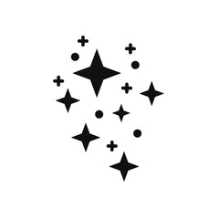 Magic stars icon Symbol mark in Outline style