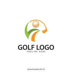 Golf logo design, sport logo design, vector illustration