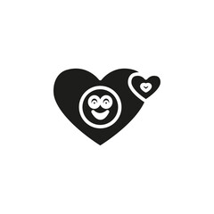 Positive emotion Symbol mark in Outline style