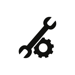 Repair tools icon Symbol mark in Outline style