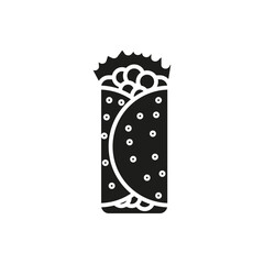 Shawarma icon Symbol mark in Outline style