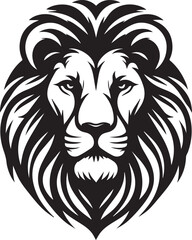 Lion Head Silhouette