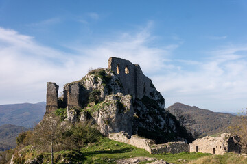 landscape with sky, Castle of Roquefixade