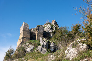 rocks in the mountains, Roquefixade