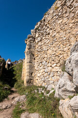 ruins of the castle, rock in the mountains, Roquefixade