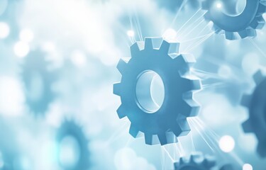 gear on a gray background