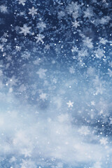 Fototapeta premium winter background snowfall Generative AI