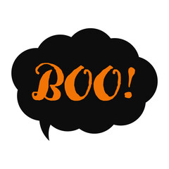 BOO!　ハロウィンの吹き出し