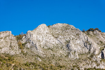 landscape with blue sky