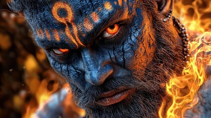 Digital fantasy art of mythological deities associated with cultural celebrations. High Quality