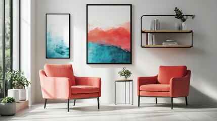 scandinavian style living room