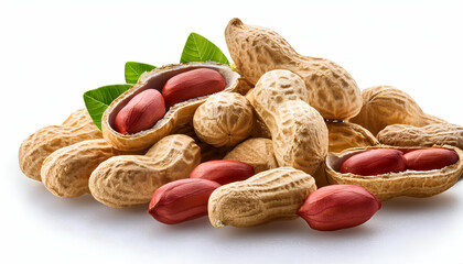 peanuts isolated on white background