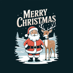 Merry Christmas celebration background illustration