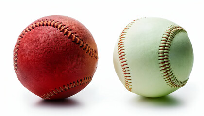 Softball isolated on white background