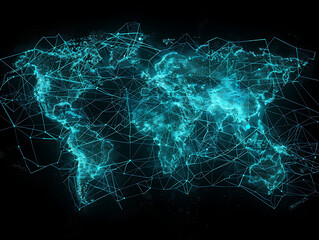 Enhancing global connectivity 5g network upgrade through interconnected nodes on a dynamic world map