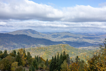 Autumn landscape in the mountain