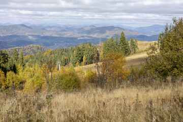 Autumn landscape in the mountain