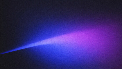 Abstract grainy grain background in dark purple, blue, and black, glowing noise light beam shapes, cosmic, Sci-fi, retro aurora effects, celestial atmosphere.