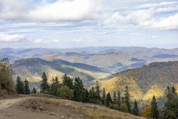 Autumn landscape in the mountain
