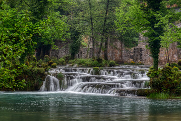Naklejka premium mystic town Rastoke,Croatia