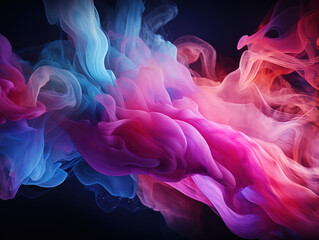 Obraz premium Colorful Abstract Smoke Swirls