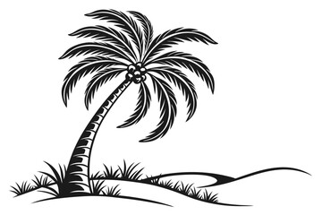 Obraz premium palm tree silhouette