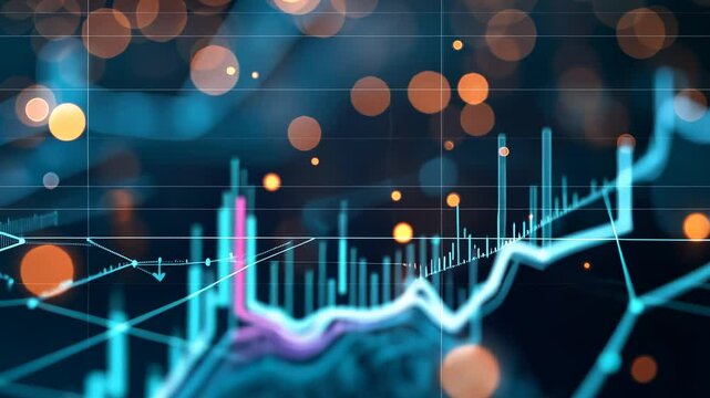 Exploring the dynamics of financial data visualization and market trends through interactive graphs and charts